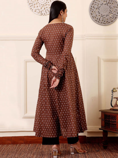 Women Ethnic Motifs Printed Empire Kurta with Trousers & With Dupatta