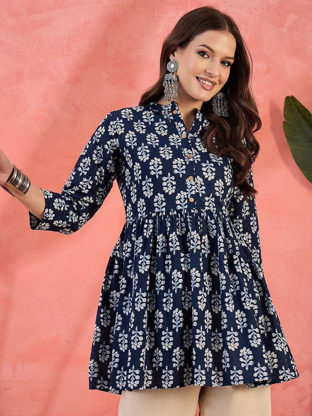 Printed Pure Cotton Tops