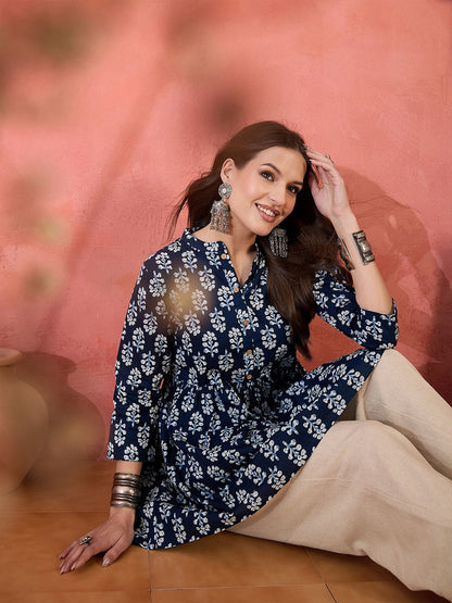 Printed Pure Cotton Tops